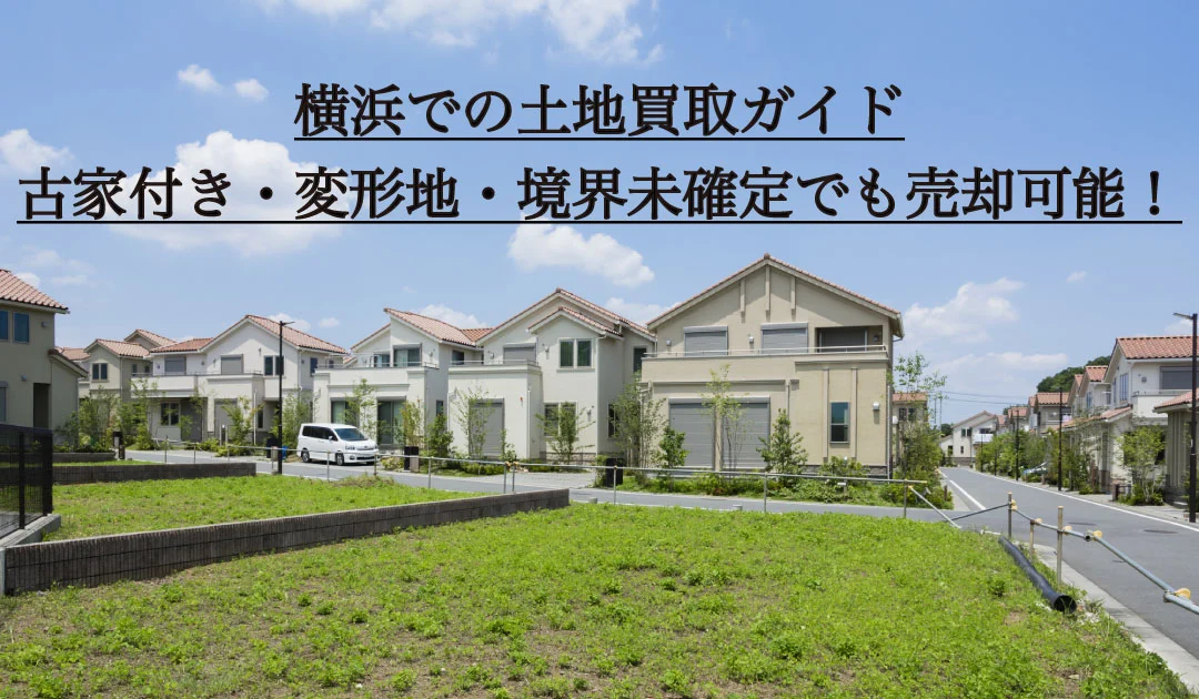 横浜での土地買取。古家付き・変形地・境界未確定でも売却可能